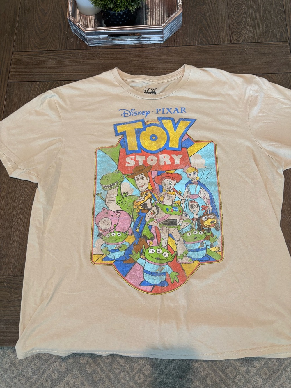 Disney Toy Story Graphic Tee - Cream With Multicolor Print